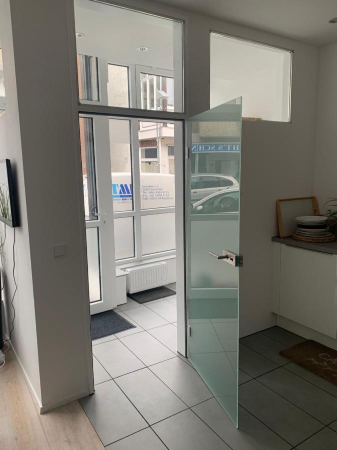 Ferienwohnung Am Traveufer Lübeck Dış mekan fotoğraf